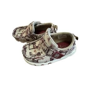 Twisted X kids cowboy print shoes size 6
